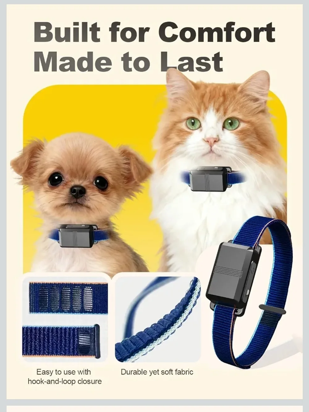 Wireless Pet Barrier Training Collar - Yellow Box